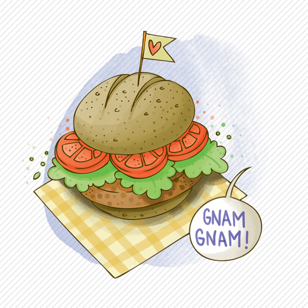 Sandwich con Burger di Lenticchie