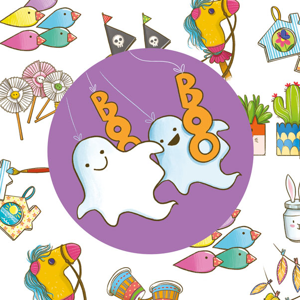 Fantasmini per la festa di Halloween