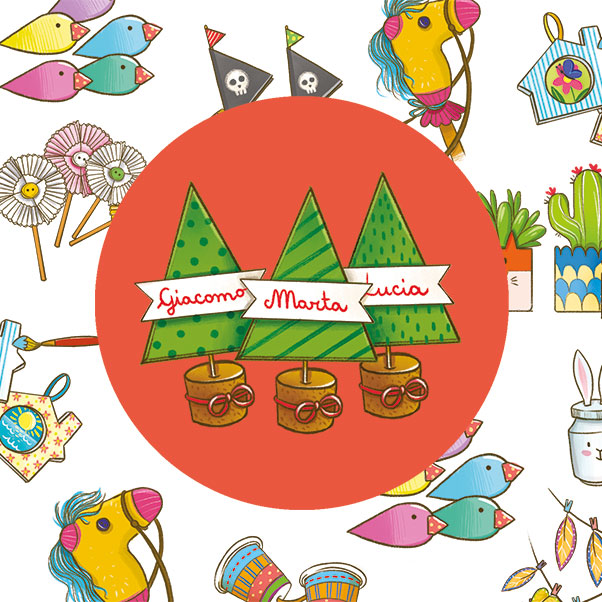 Segnaposti per la tavola di Natale