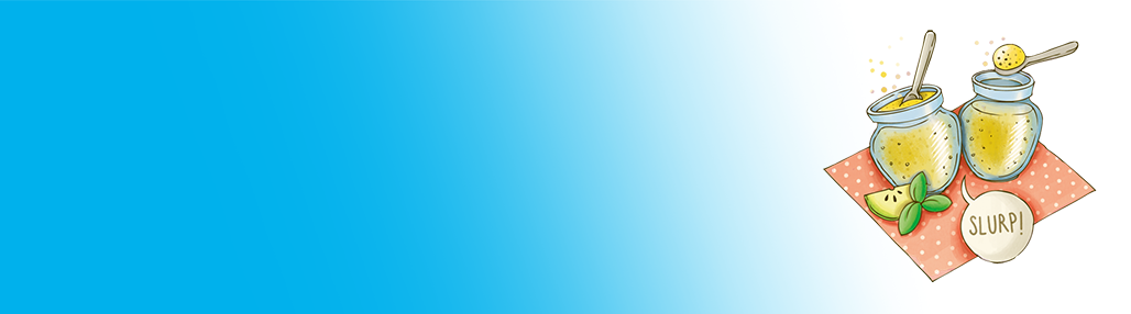 Bicchierini con purea di frutta e cereali integrali