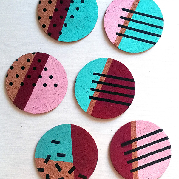 Sottobicchieri “geometrici”