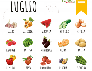 Il carrello di stagione: verdura e frutta del mese di Luglio