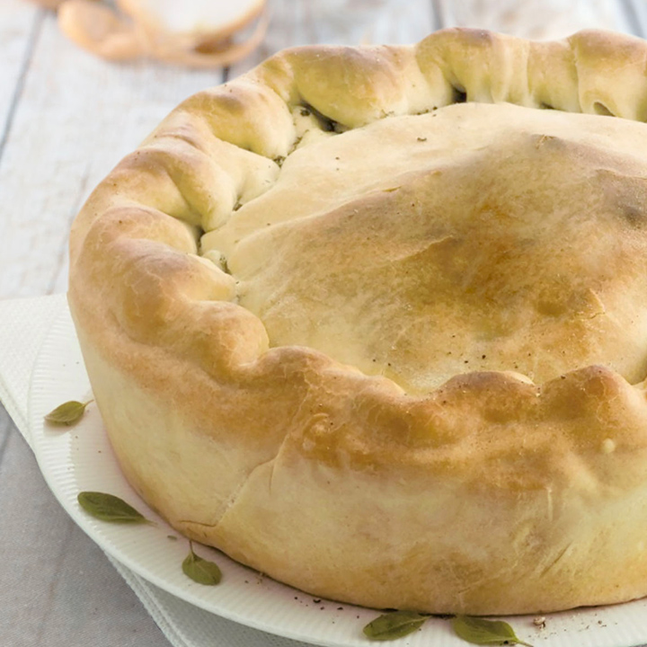 Torta pasqualina con carciofi